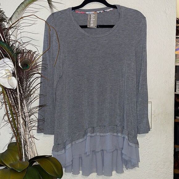 DOLAN Left Coast Collection Layered Look Knit Tunic - Picture 1 of 5